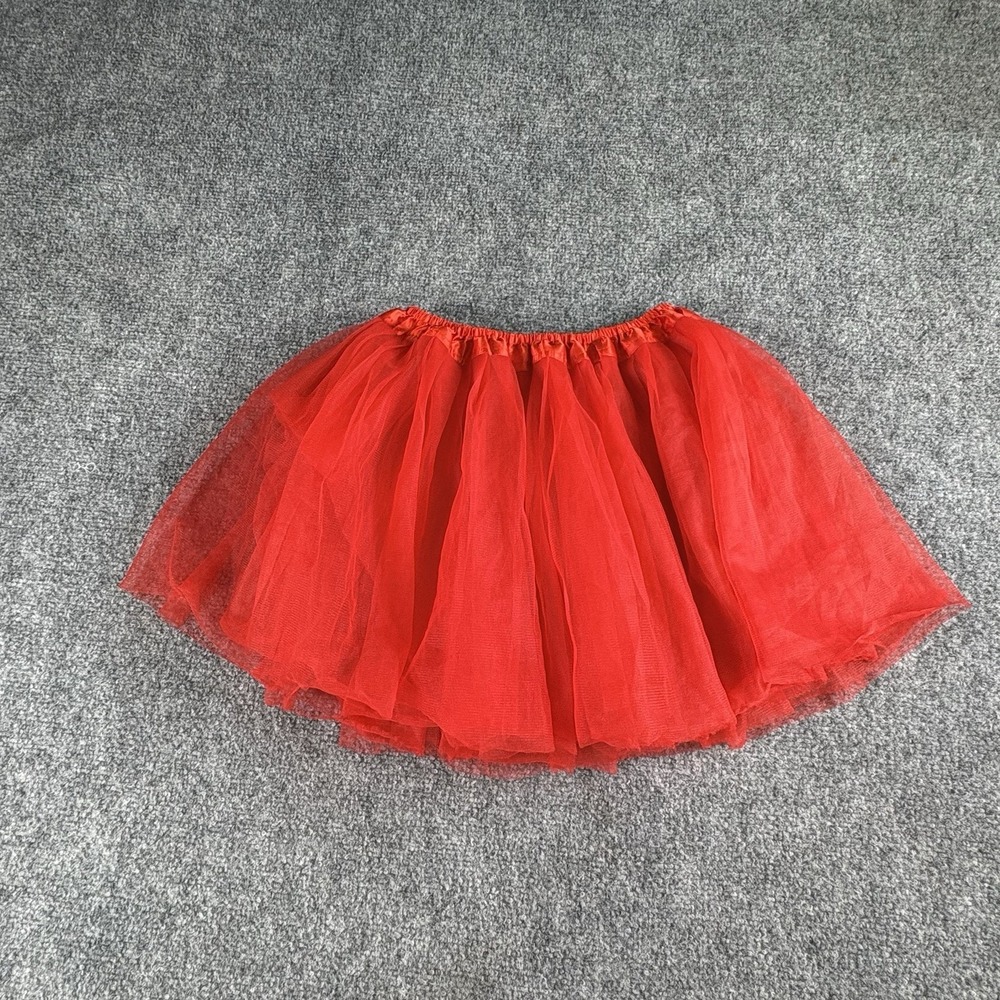 Dancina Tutu Skirt Girls 8-13 Red Tulle Ballet Dance Costume Halloween
